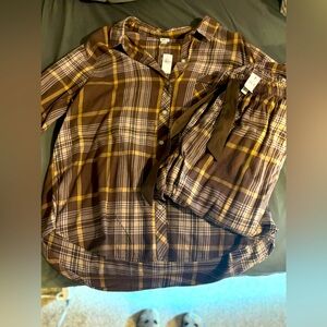 SALE | Aerie Flannel PJ set 🦃 | L